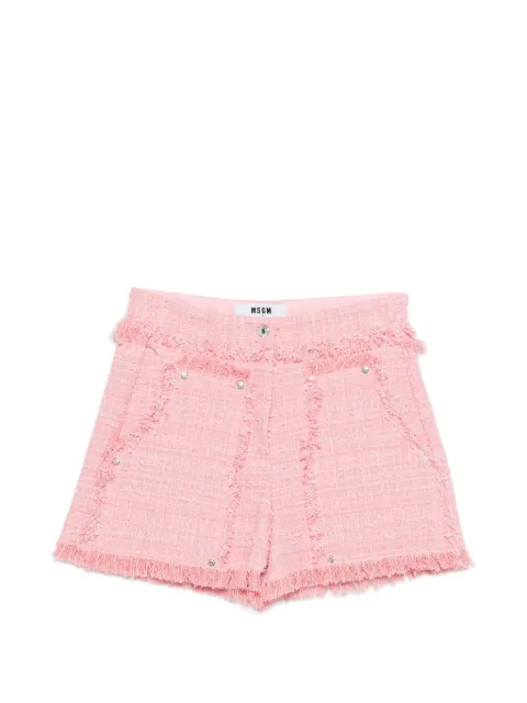 MSGM shorts med frynseudsmykning