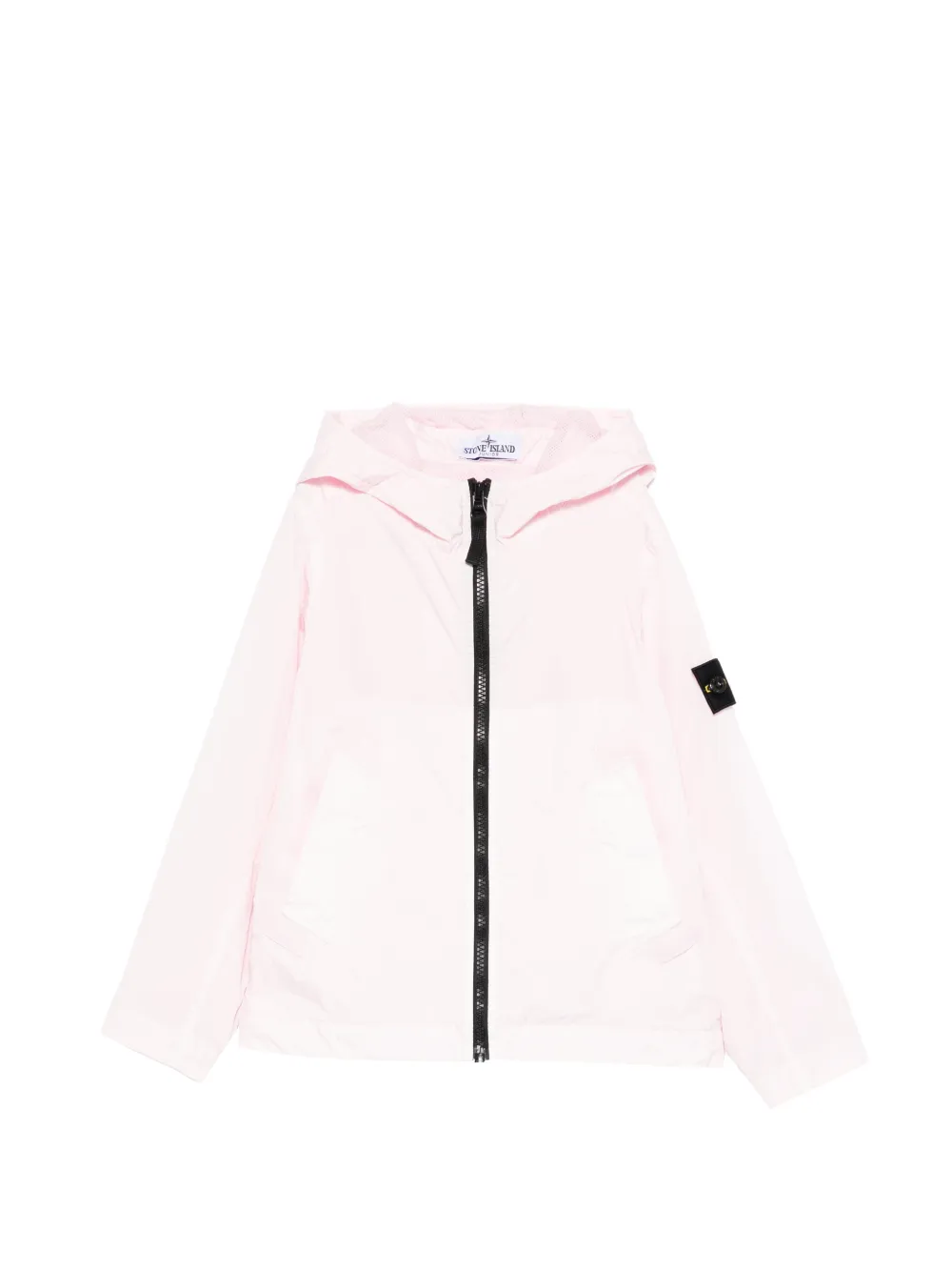 Stone Island Junior hooded zip-up jacket - Rosa