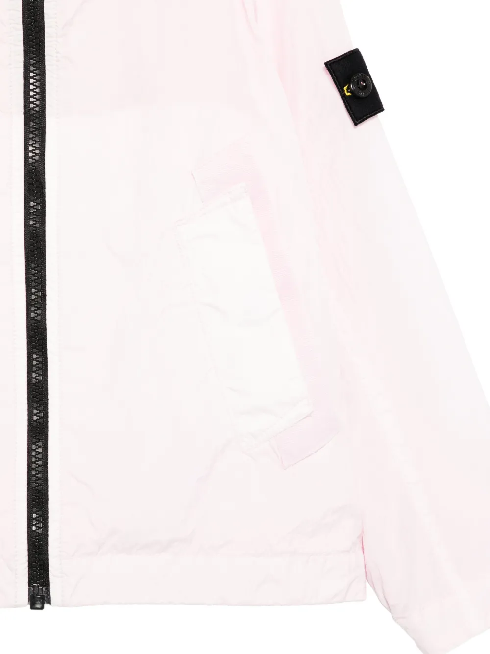 Stone Island Junior Jack met capuchon en rits Roze