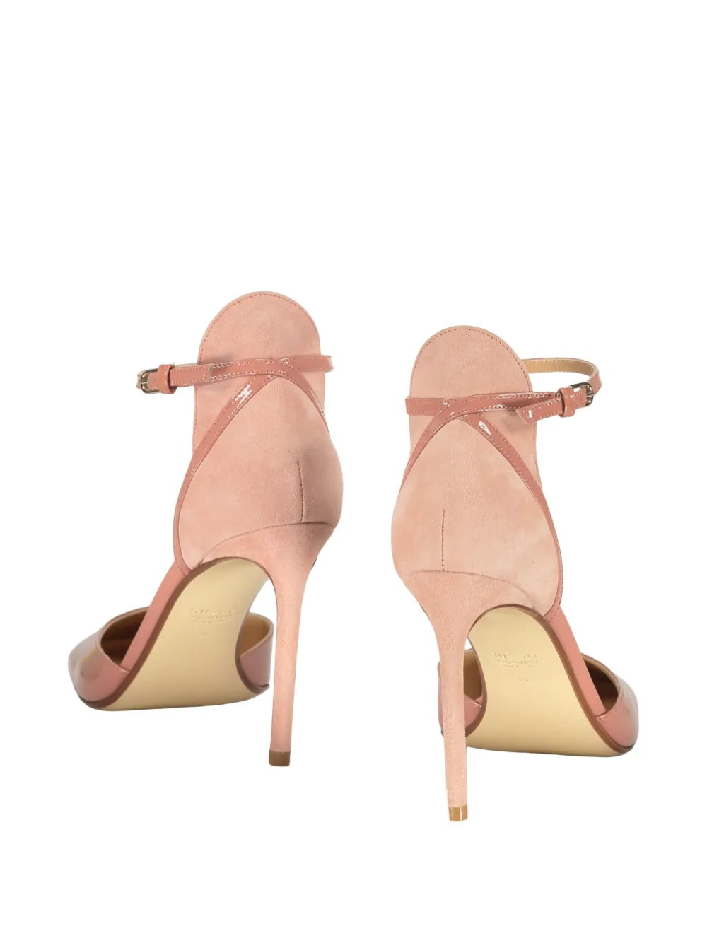 Francesco Russo ankle-strap stiletto-heeled pumps Roze