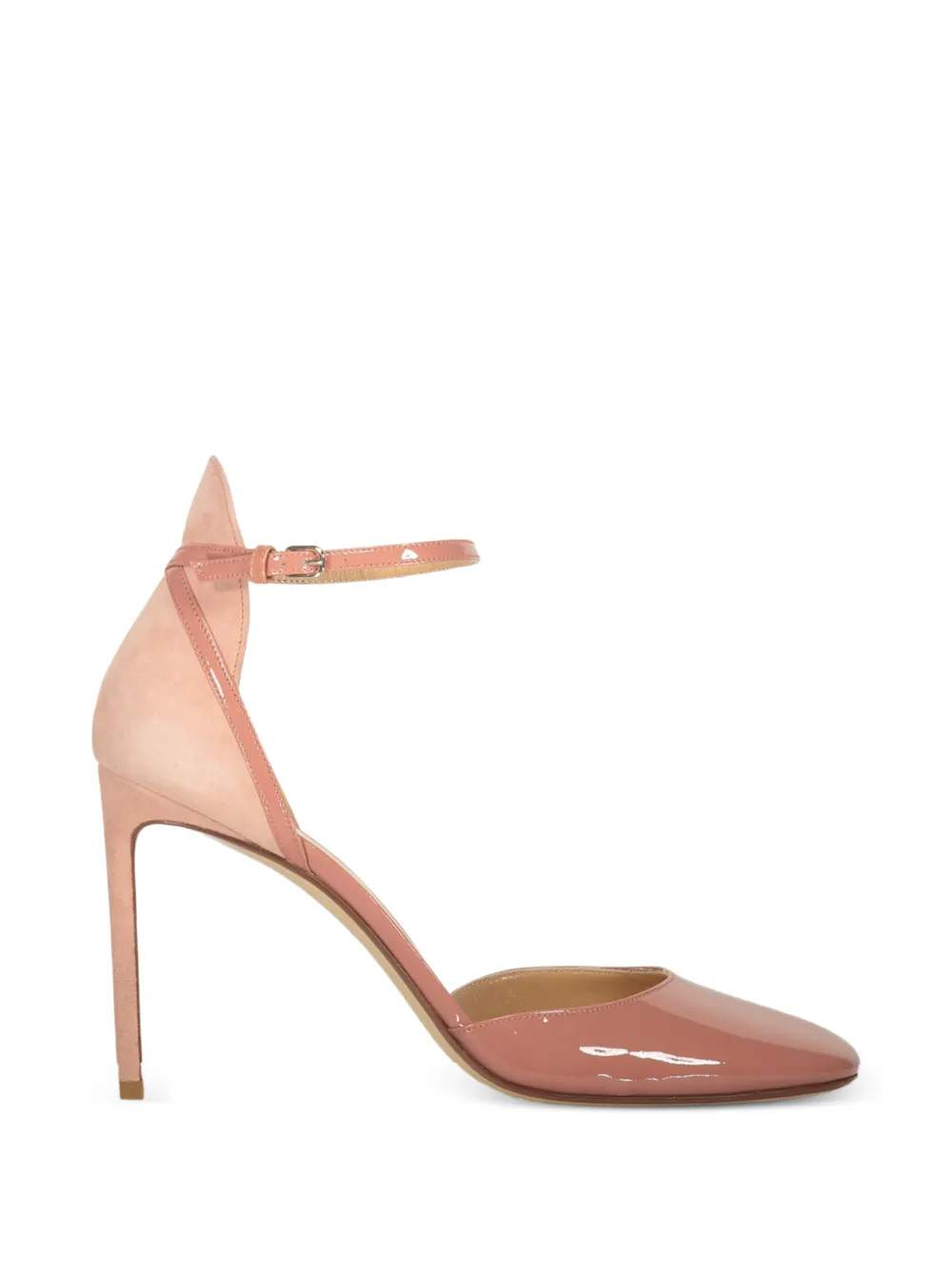 Francesco Russo ankle-strap stiletto-heeled pumps Roze