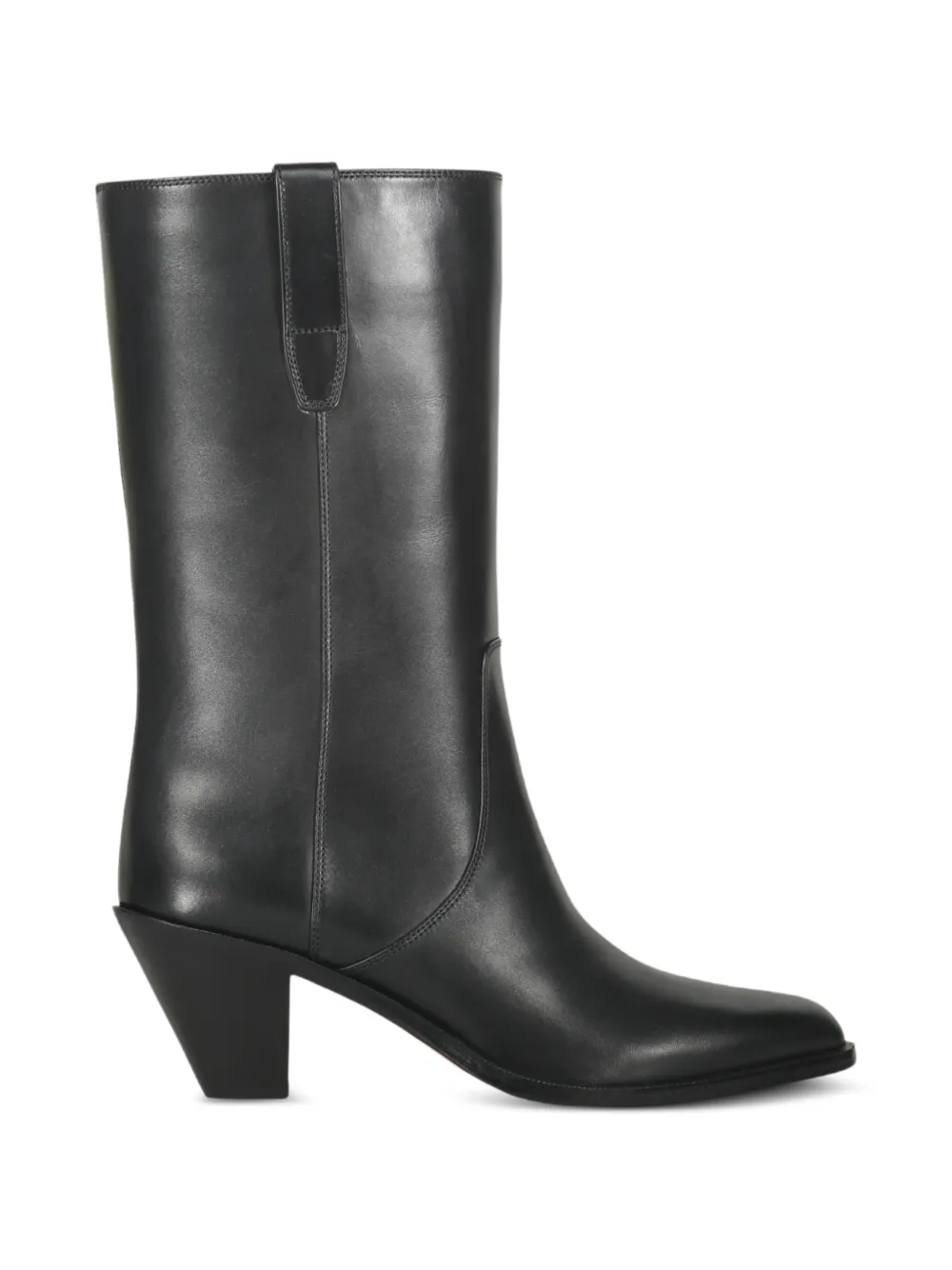 Francesco Russo tapered-heel leather boots - Nero