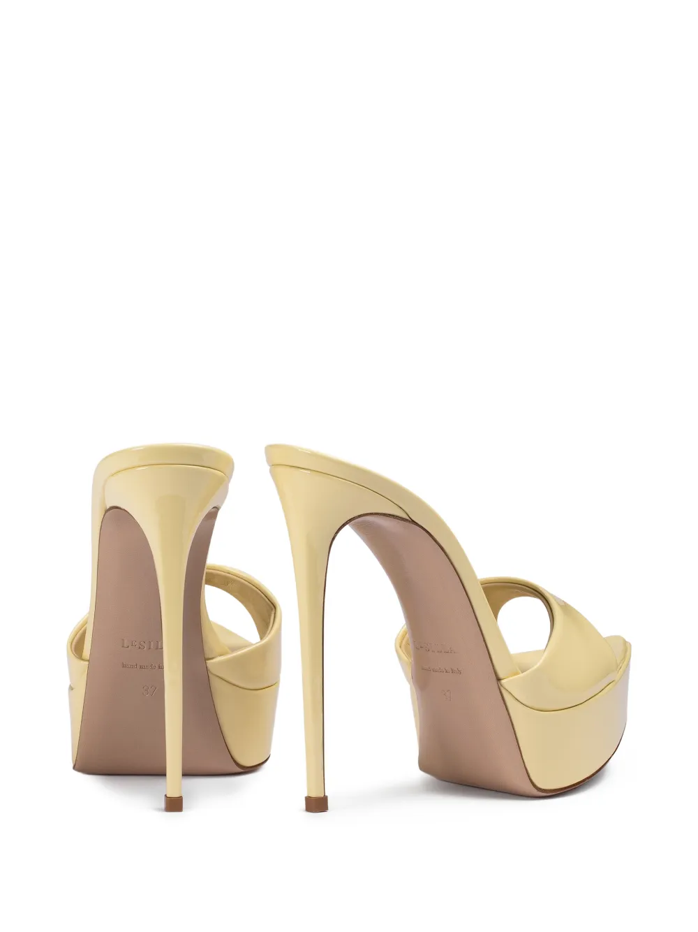 Le Silla Uma sandalen met stilettohak Geel