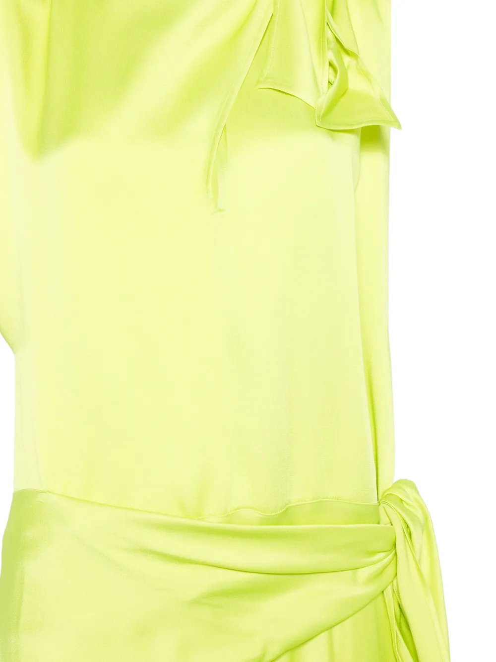  Msgm Knotted Midi Dress - Green 