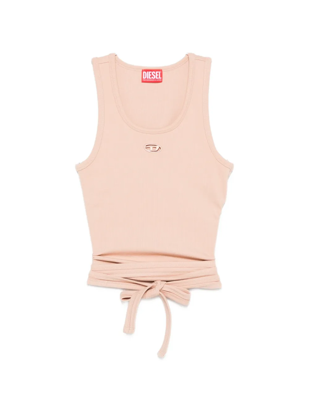 Diesel T-Bunny-Tail logo tie tank top - Rosa