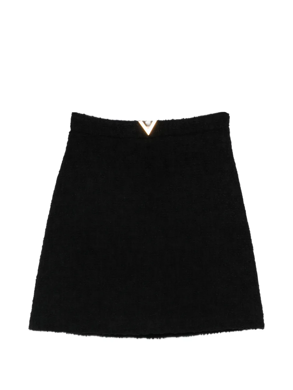 Valentino Garavani triangle-detail mini skirt - Nero