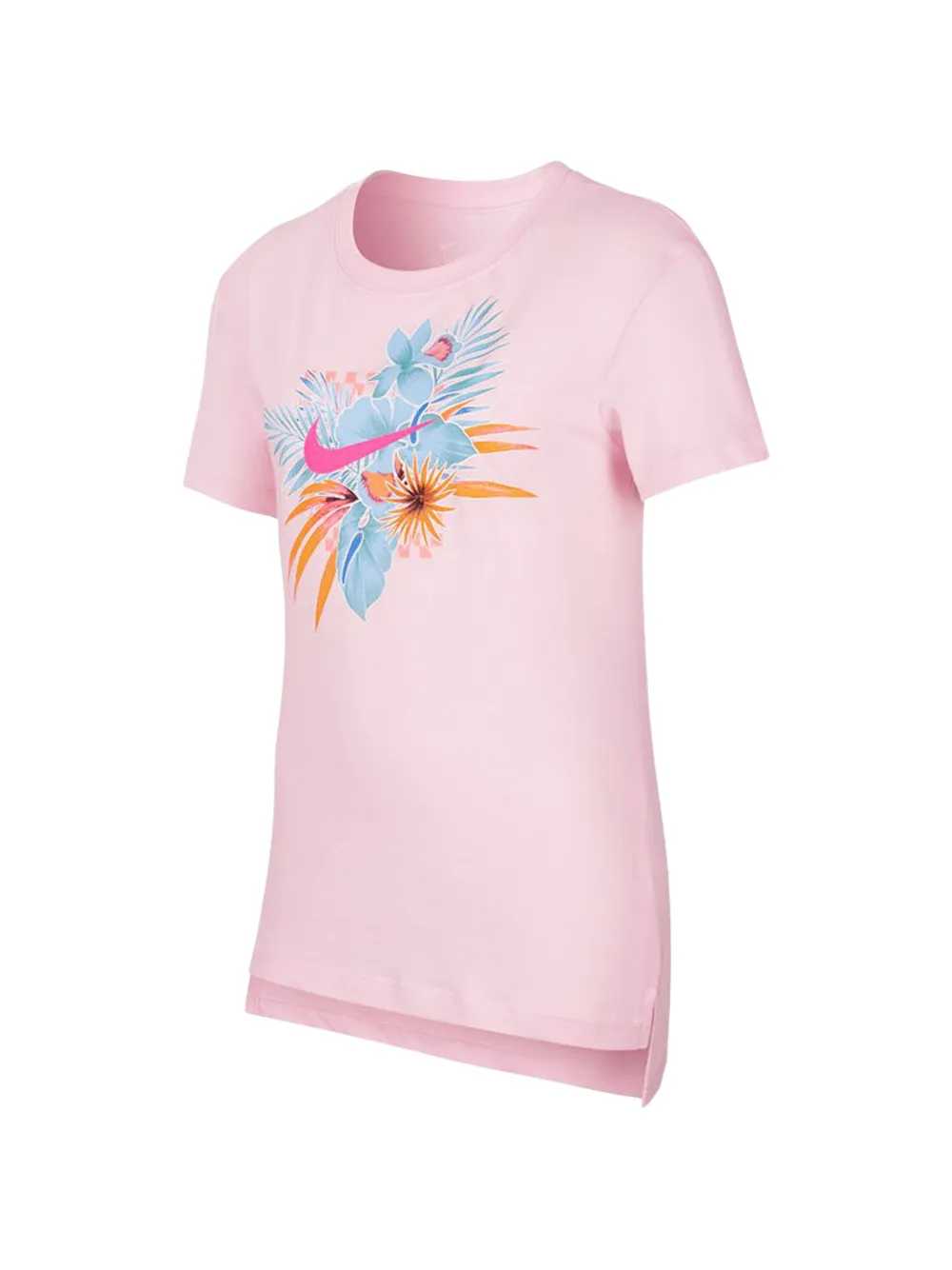 Nike Kids foliage graphic T-shirt - Rosa