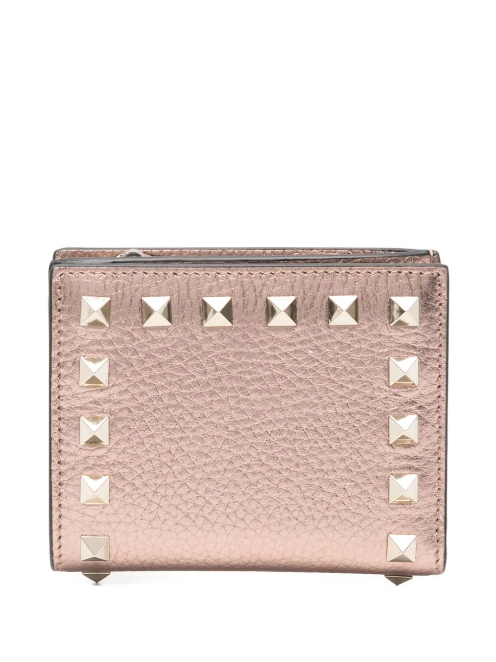 Valentino Garavani Rockstud leather wallet - Rosa