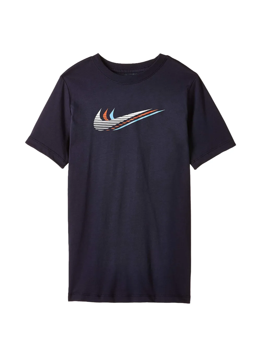 Nike Kids triple-logo T-shirt - Blu