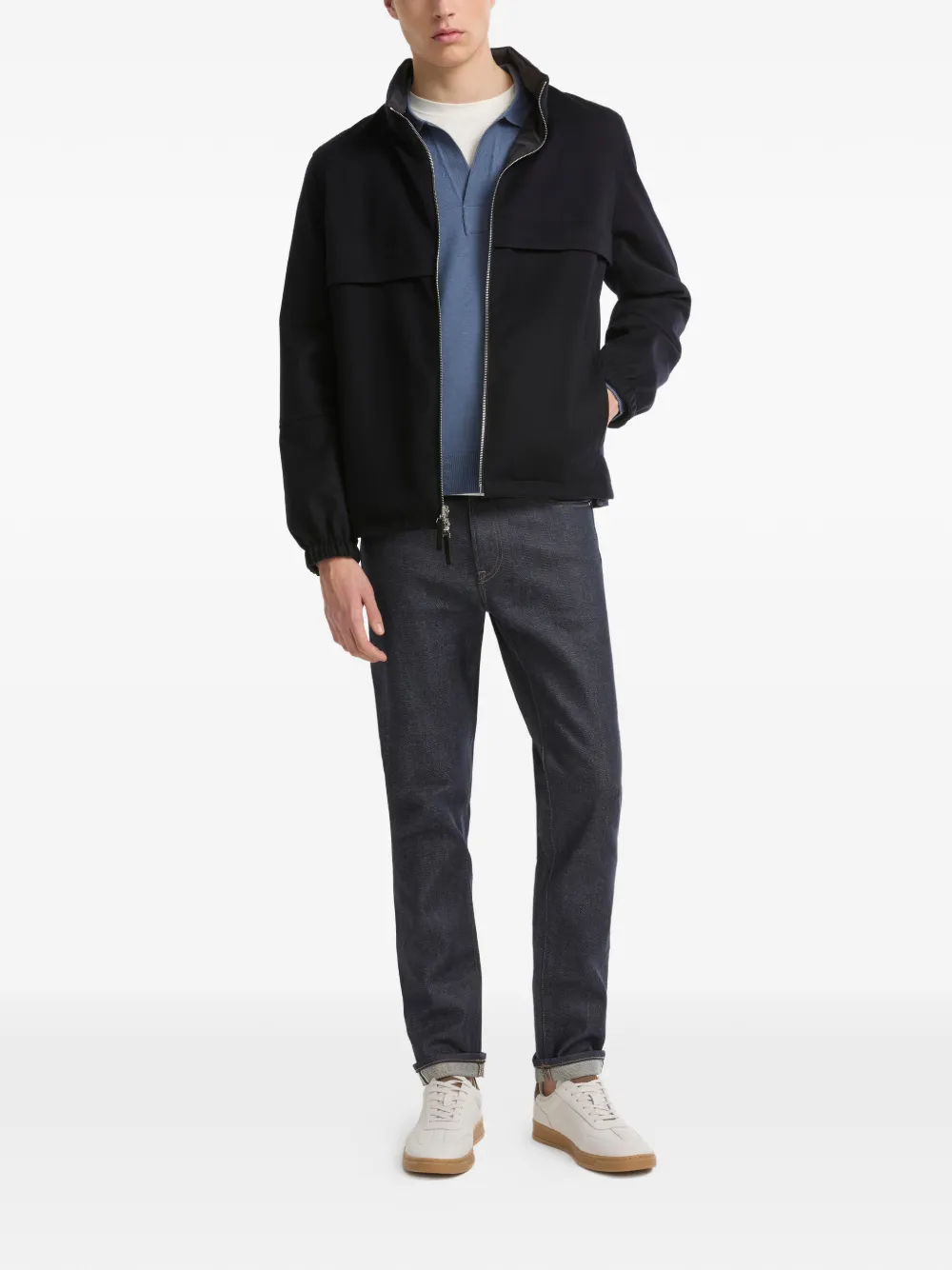 Yves Salomon Omkeerbaar jack Blauw