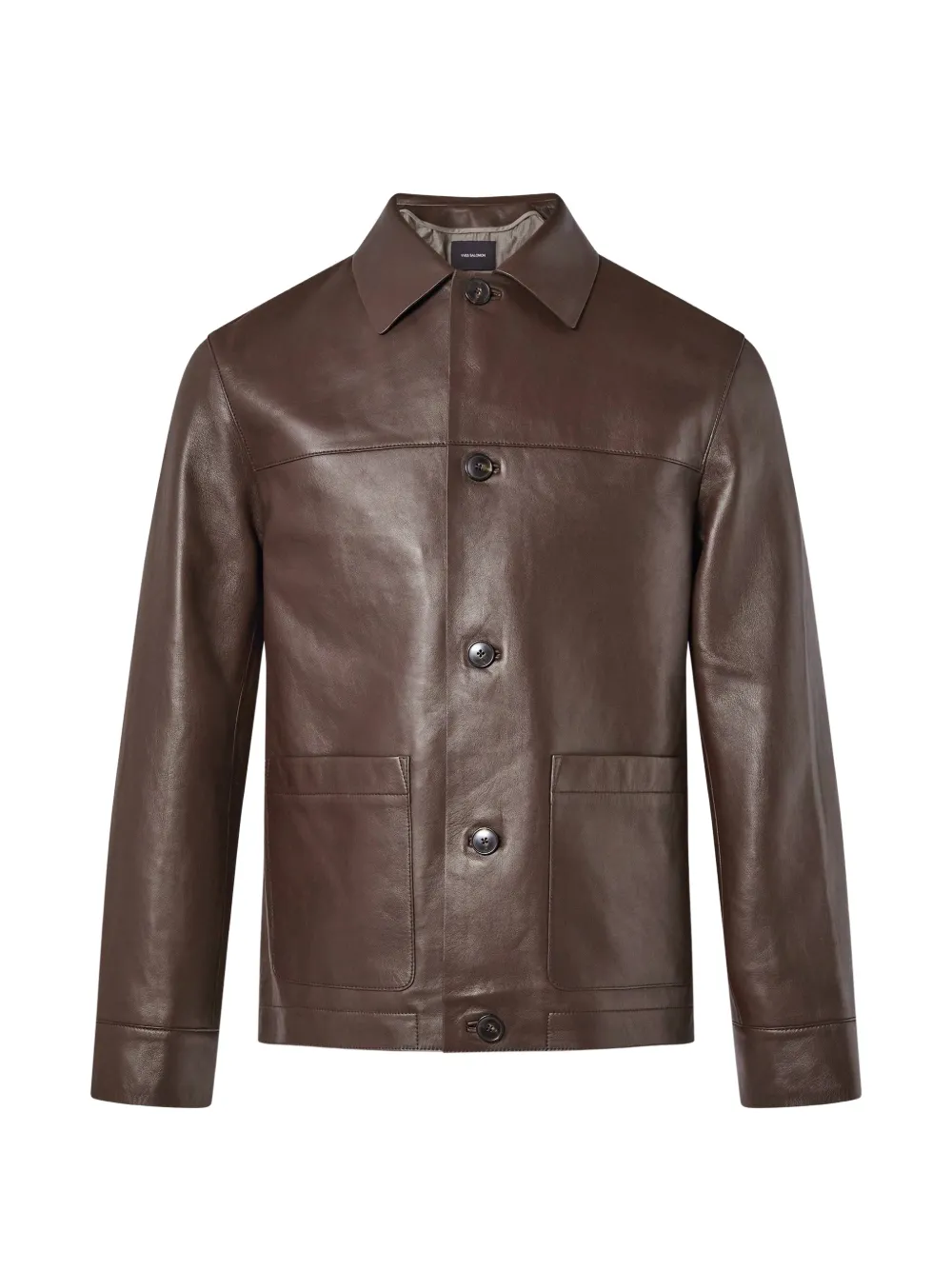 Yves Salomon Giacca in pelle - Marrone