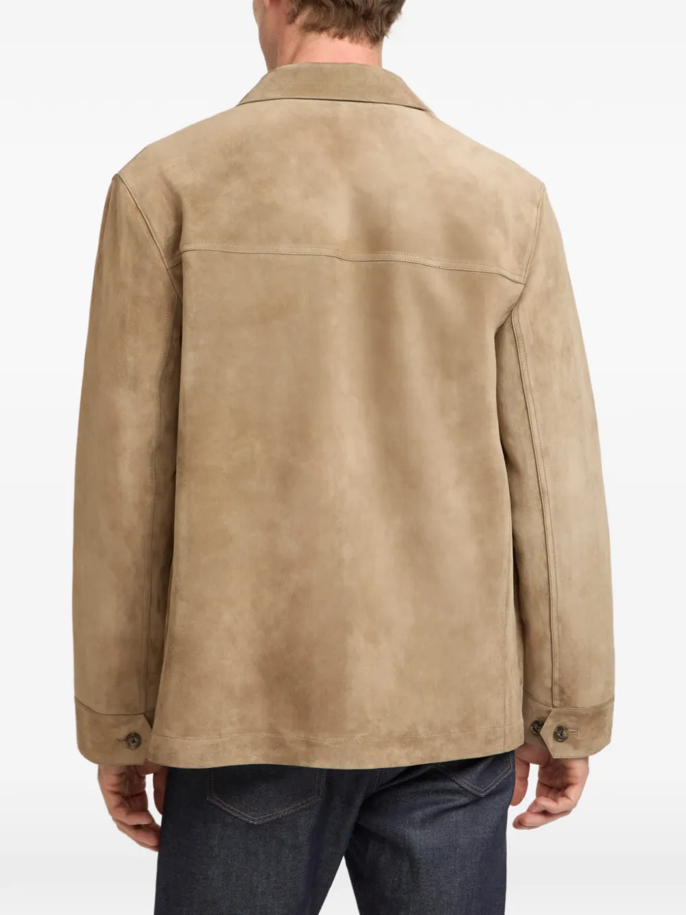 Yves Salomon Suède jack Beige