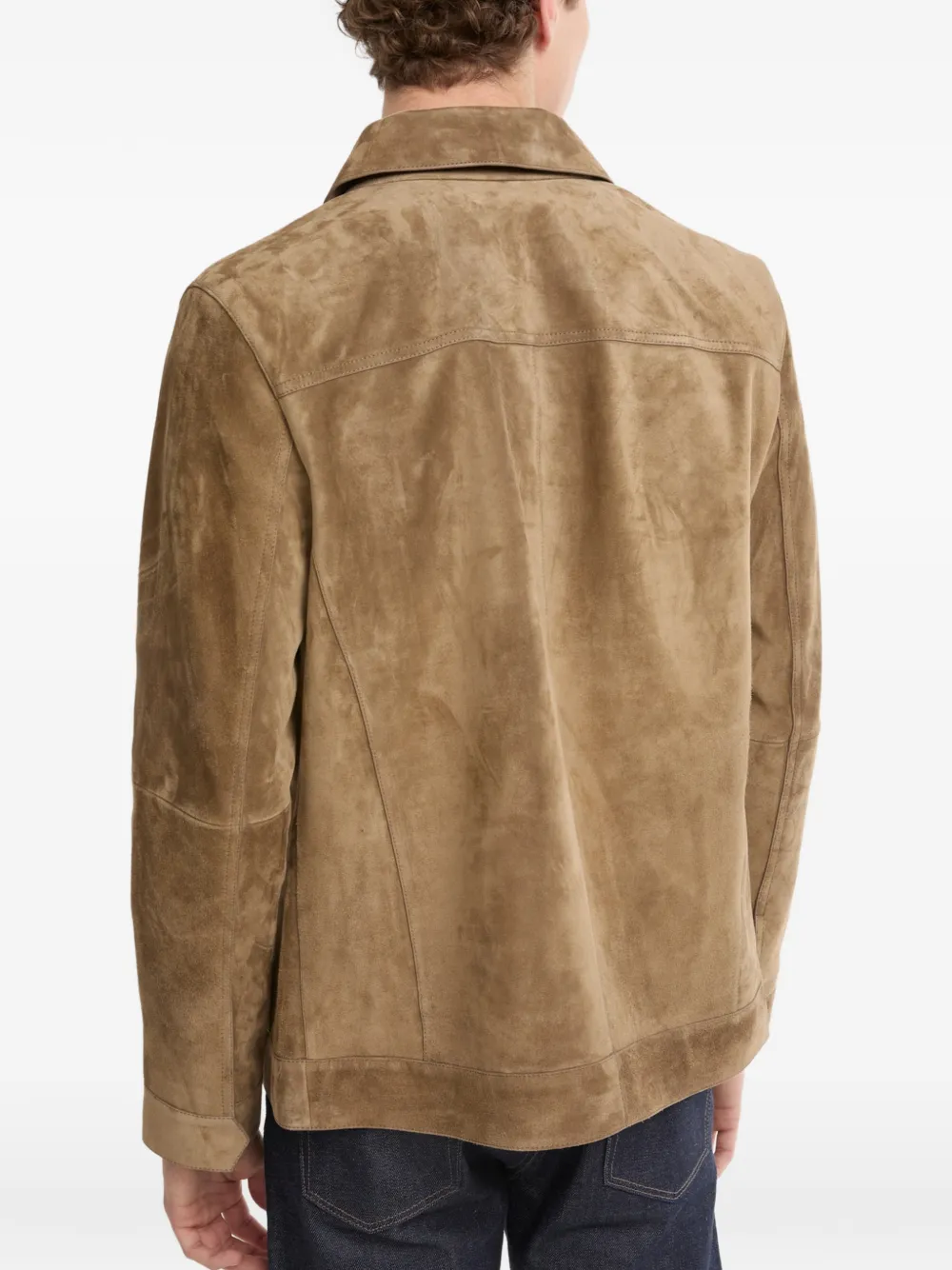 Yves Salomon Suède jack Beige
