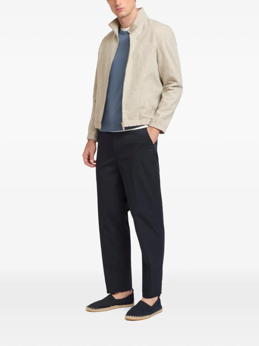 Yves Salomon Jack met rits Beige