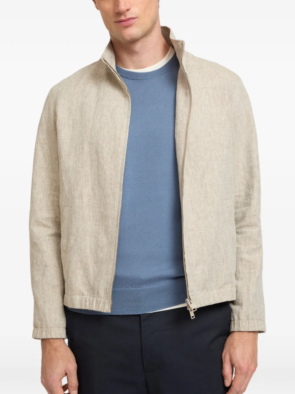 Yves Salomon Jack met rits Beige