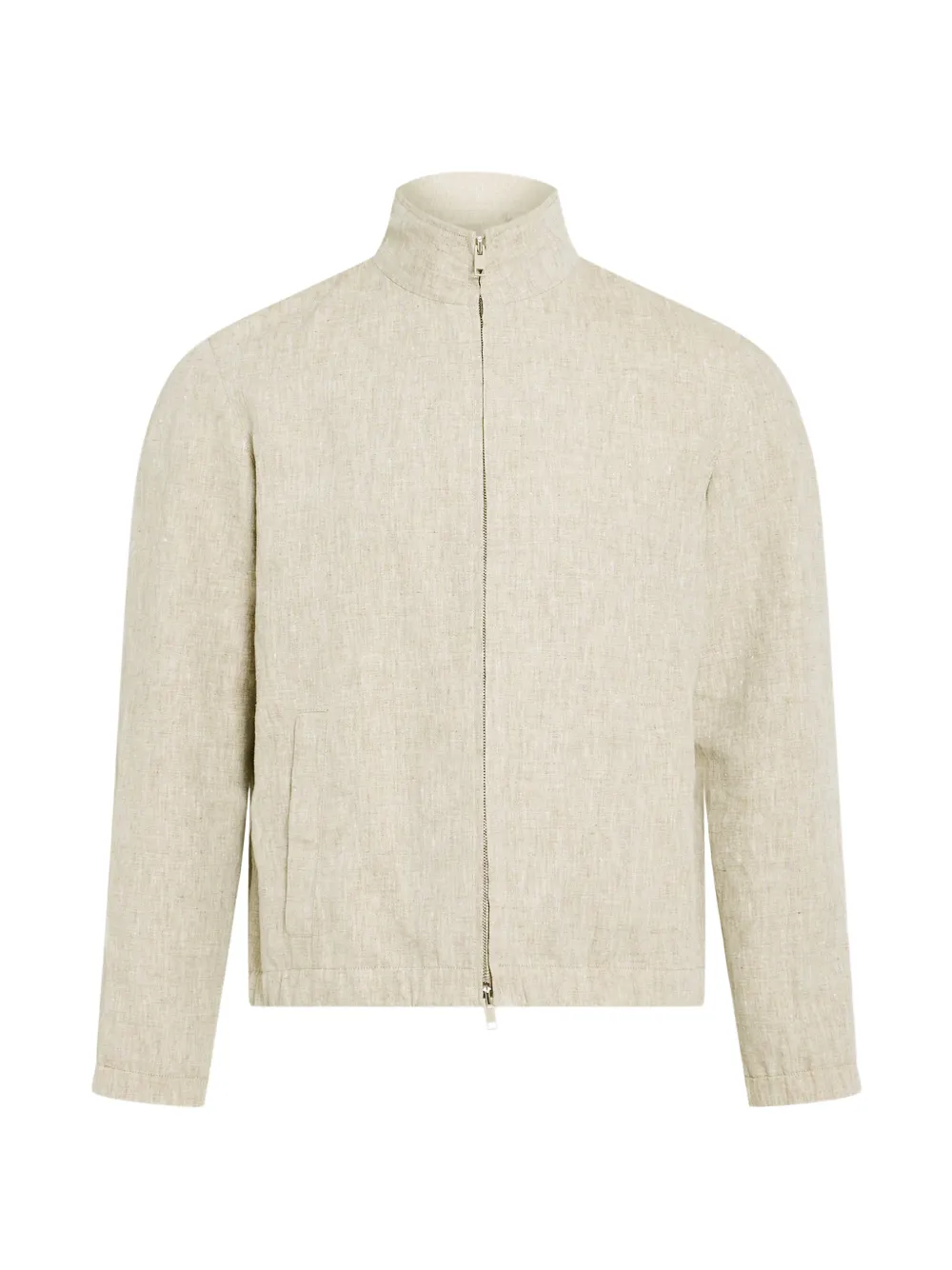 Yves Salomon zip-up linen jacket - Neutrals