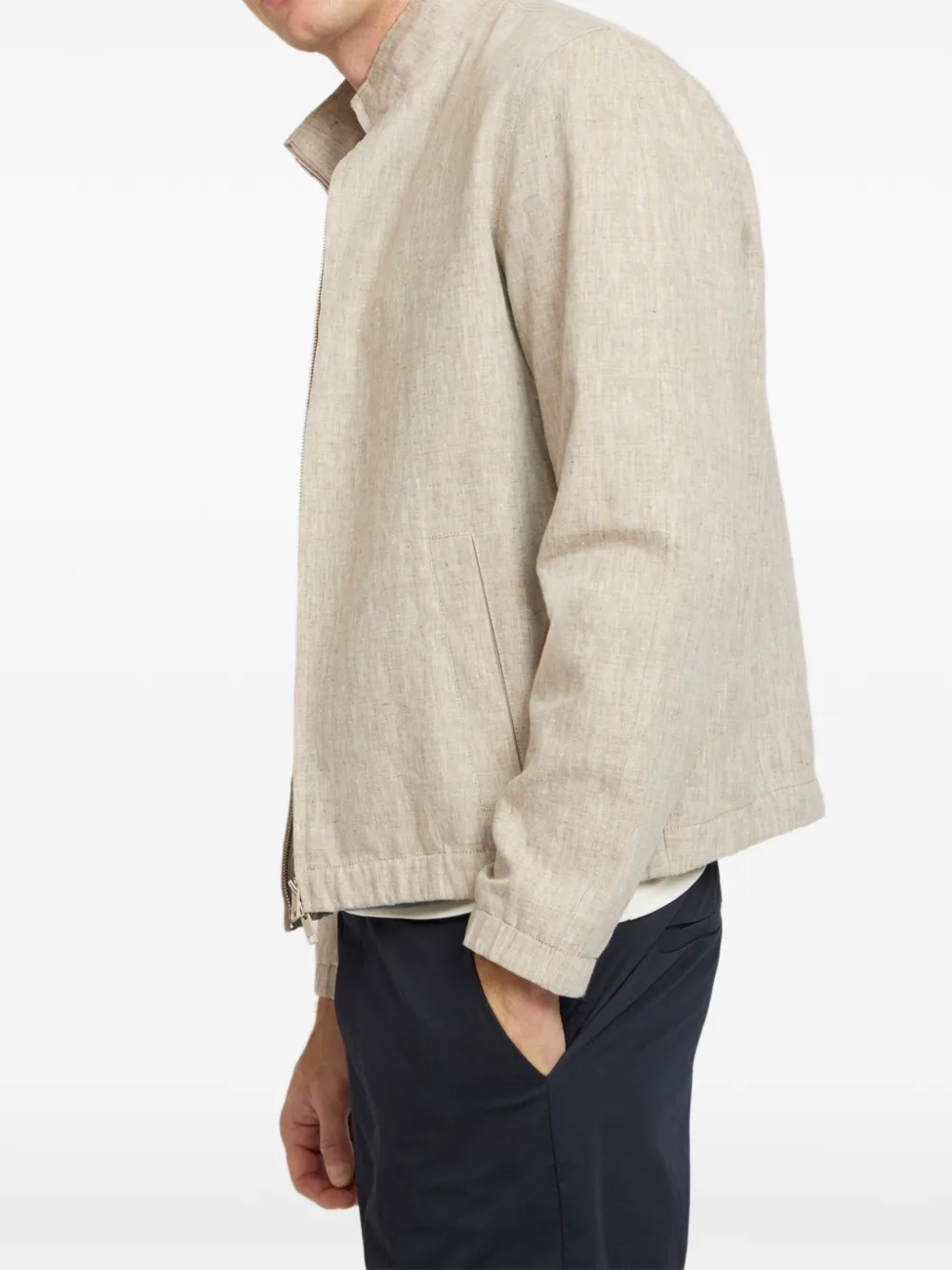 Yves Salomon Jack met rits Beige