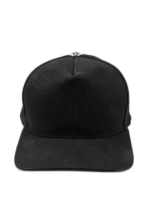 Chrome Hearts Triple Cross Cemetery Mohair Hat | Black | FARFETCH