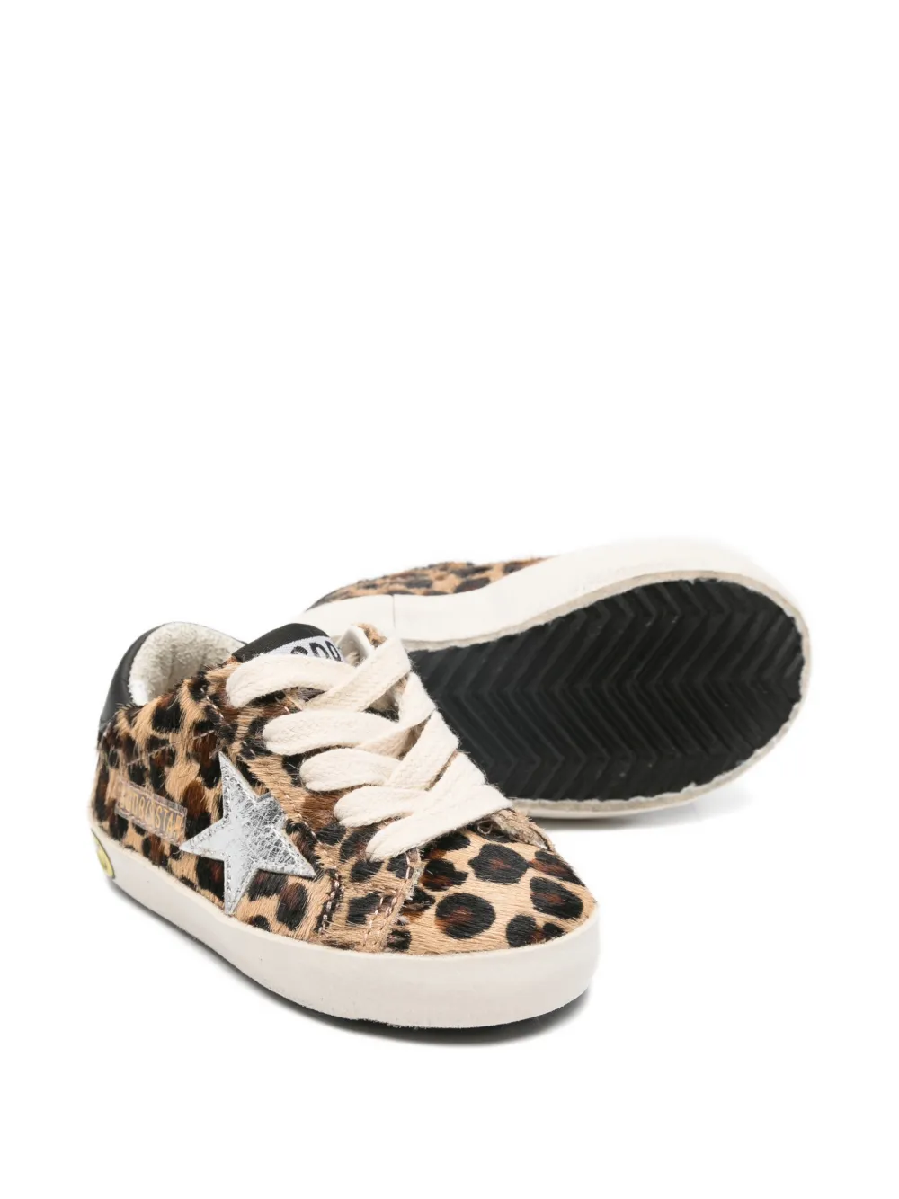 Golden Goose Kids Super-Star sneakers met dierenprint Bruin