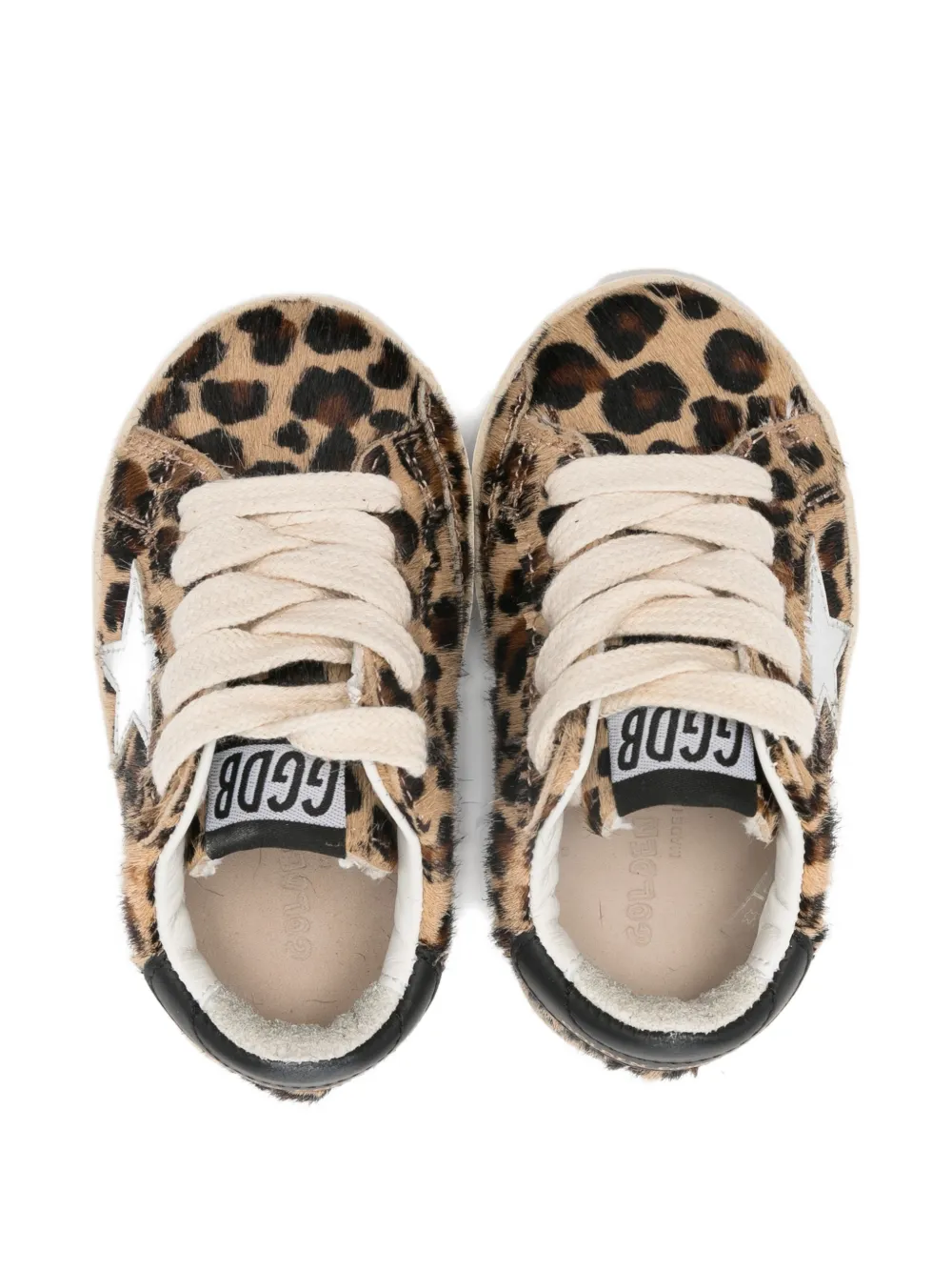 Golden Goose Kids Super-Star sneakers met dierenprint Bruin