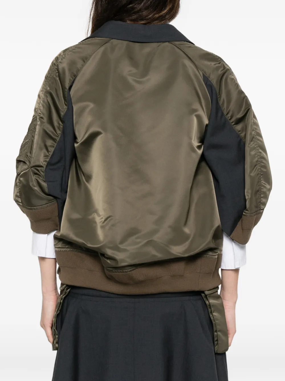 sacai Jack met dubbele rij knopen Grijs