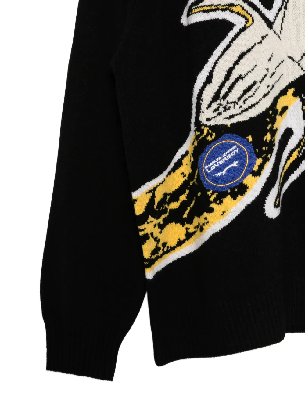 Charles Jeffrey Loverboy Grafische knits Zwart