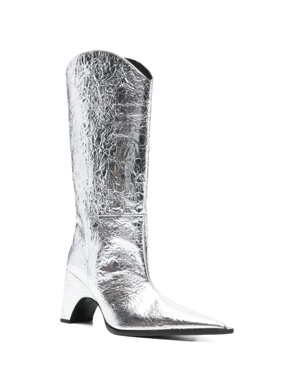 Coperni Cowboylaarzen met puntige neus Zilver