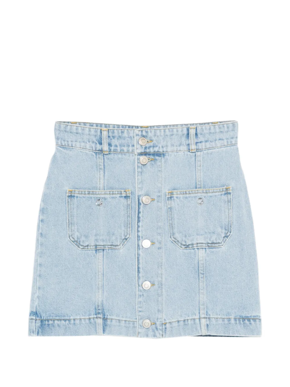 Coperni Pocket Denim Mini Skirt In Blue