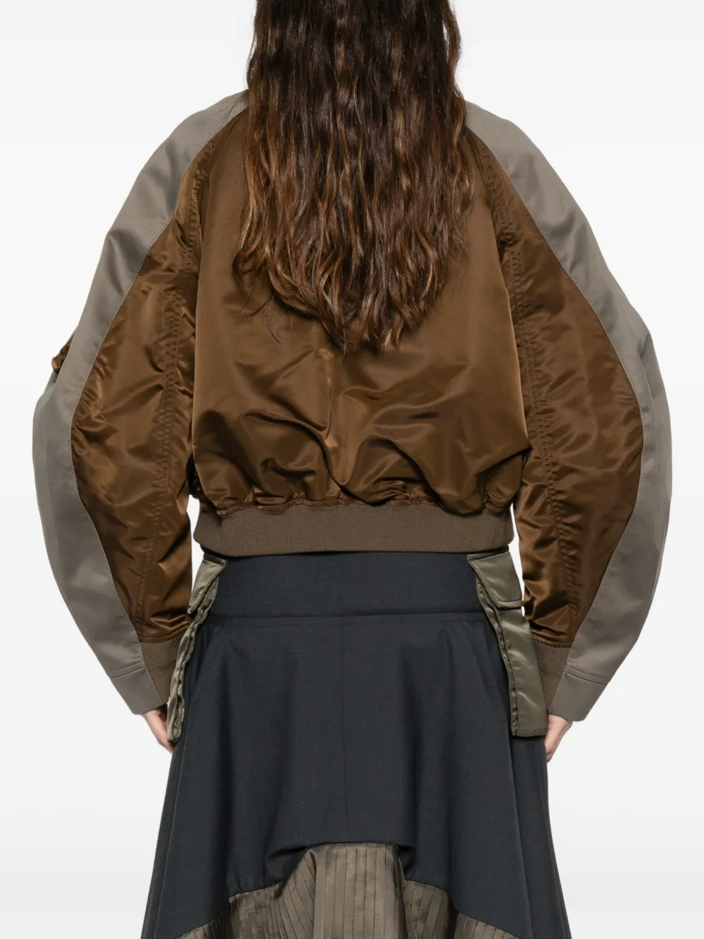 sacai Bomberjack met rits Groen