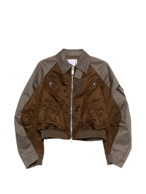 sacai chamarra bomber con cierre