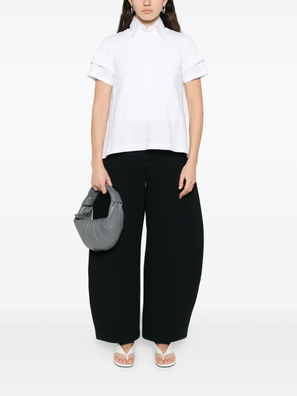 sacai T-shirt met korte mouwen Wit