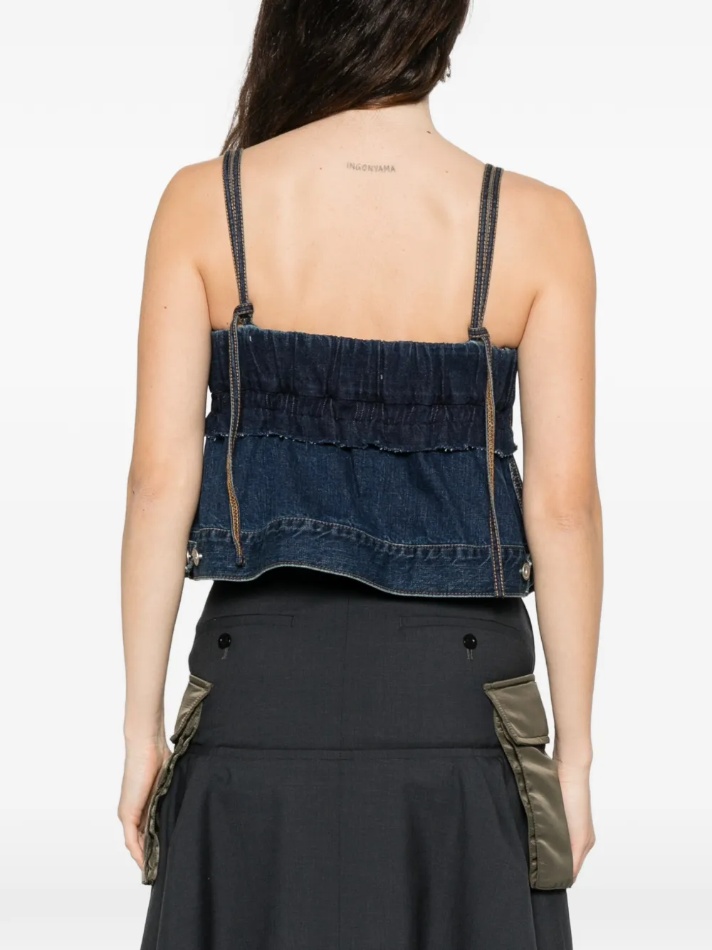 sacai Denim pullover Blauw