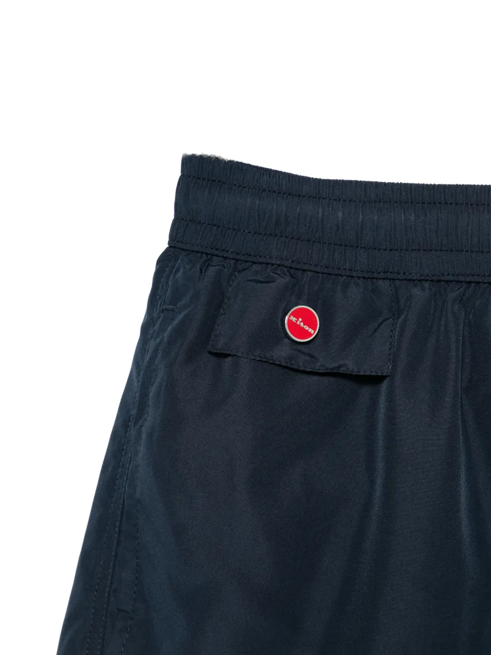  Kiton Logo-patch Swim Shorts - Blue 