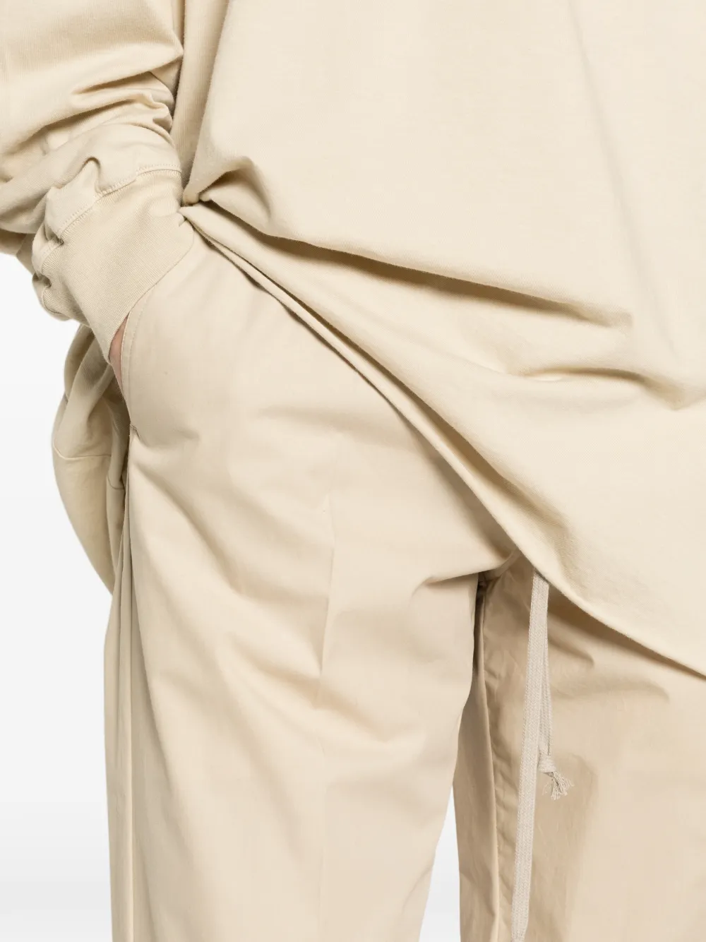 Rick Owens Broek met trekkoord Beige