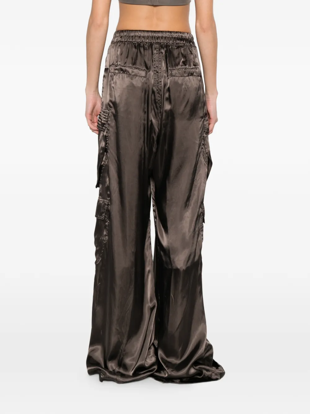 Rick Owens Palazzo broek met trekkoord Bruin
