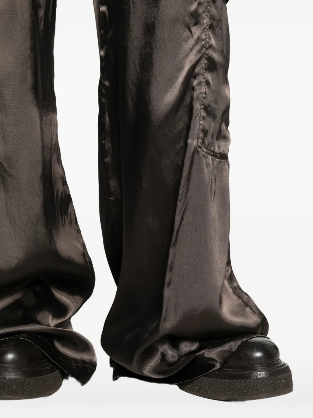 Rick Owens Palazzo broek met trekkoord Bruin