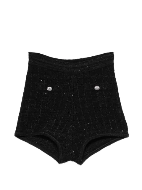Alessandra Rich embellished-button mini shorts