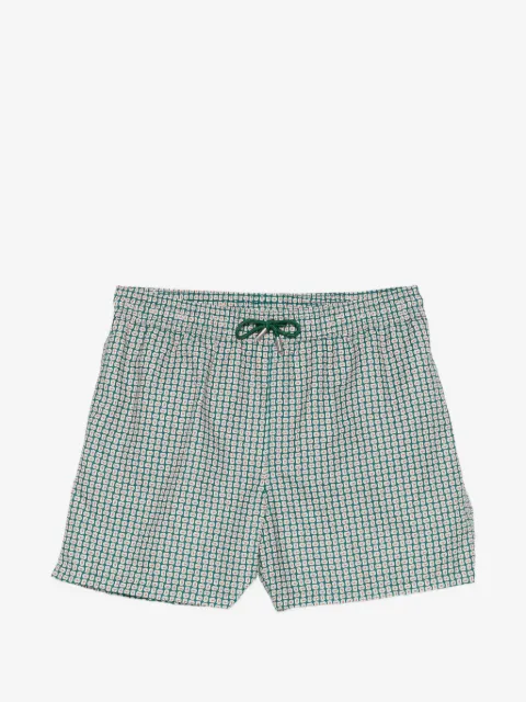 SIMKHAI  Kelly drawstring-fastening printed swim shorts