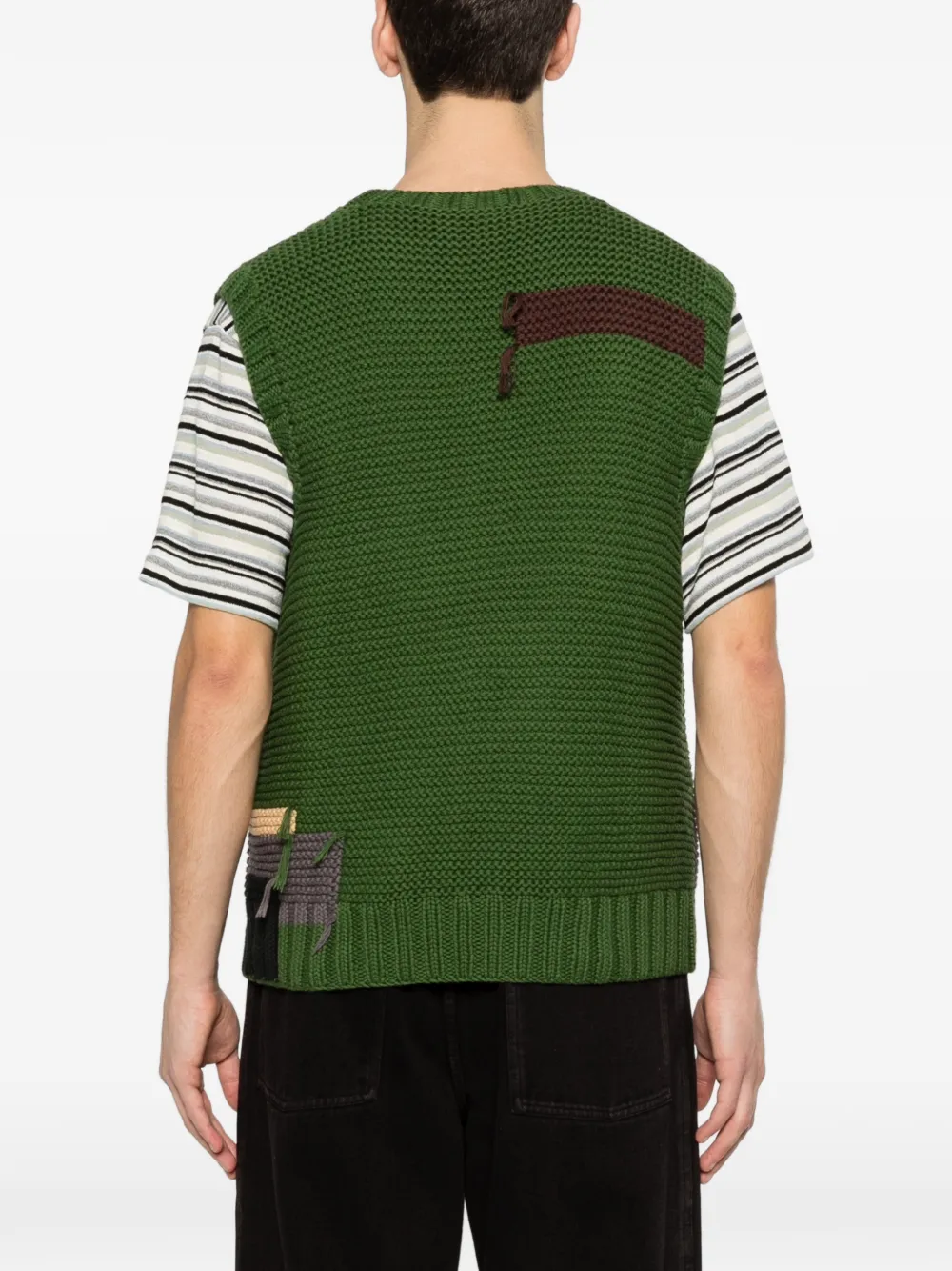 V-Neck Colour-Block Vest