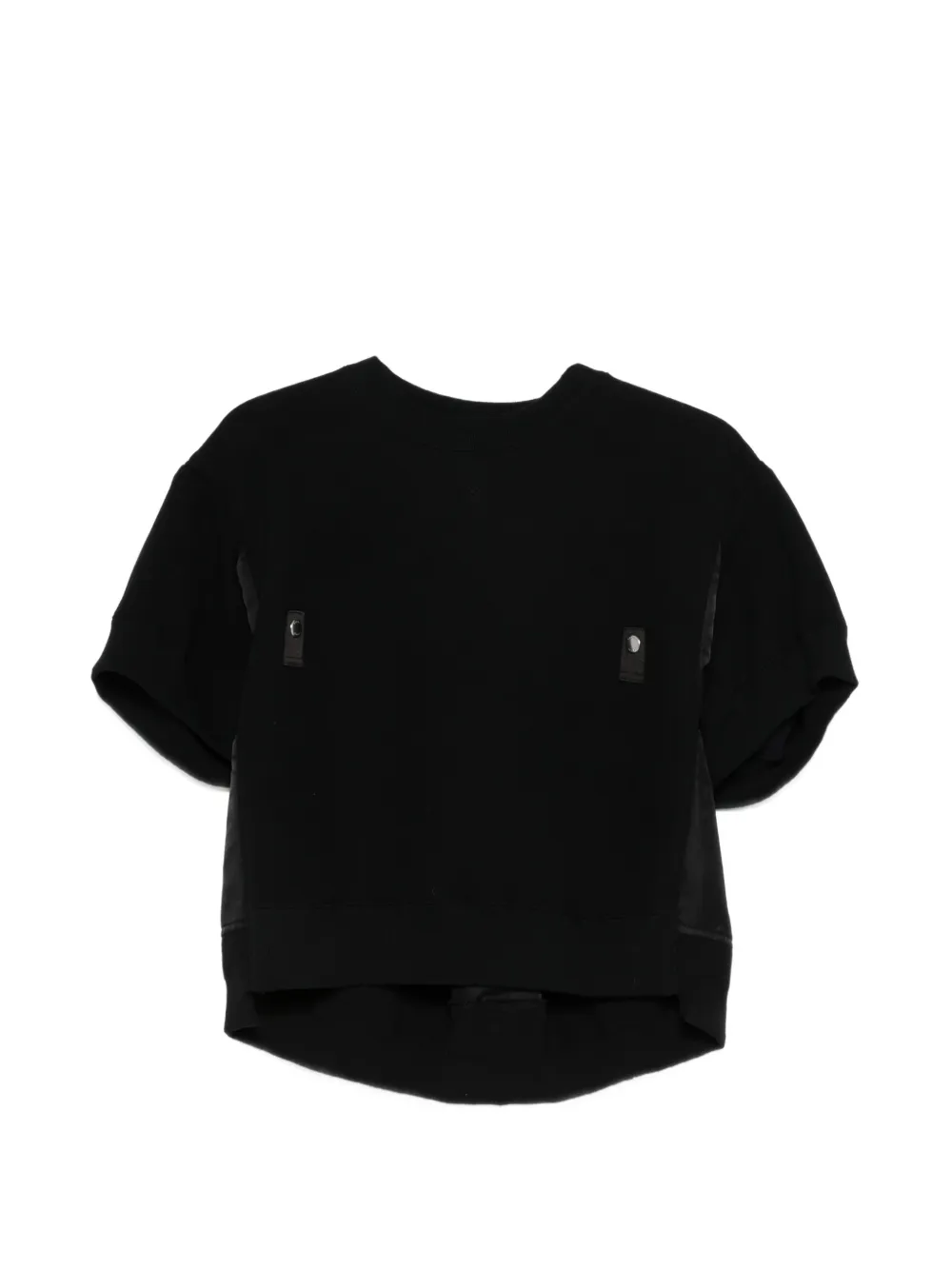 sacai panelled sweatshirt - Nero