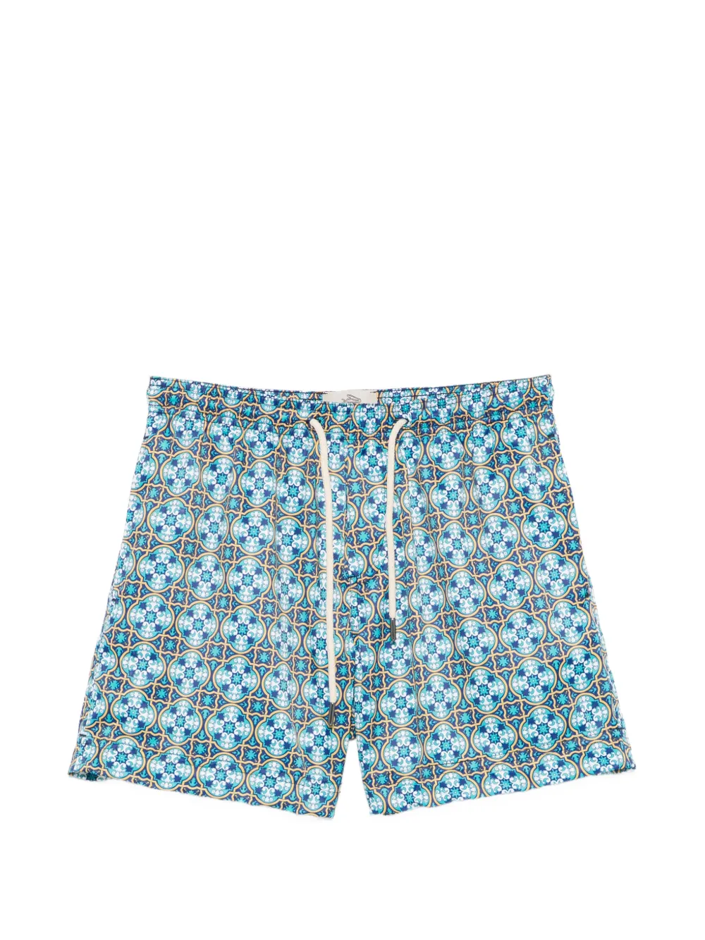 PENINSULA SWIMWEAR geometric-print swim shorts - Blu