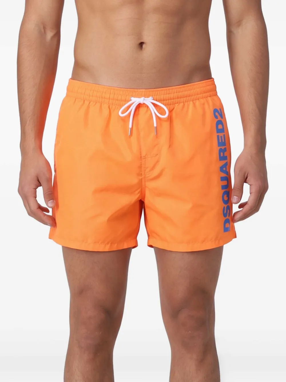 DSQUARED2 Zwembroek met trekkoord Oranje