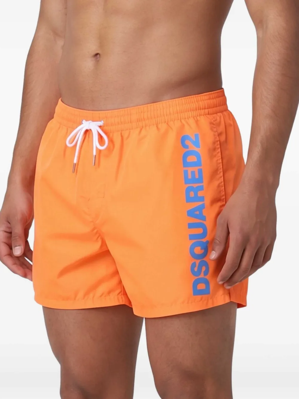 DSQUARED2 Zwembroek met trekkoord Oranje