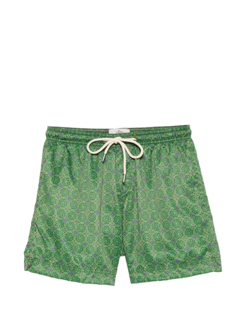 PENINSULA SWIMWEAR Caprera geometric-print drawstring swim shorts