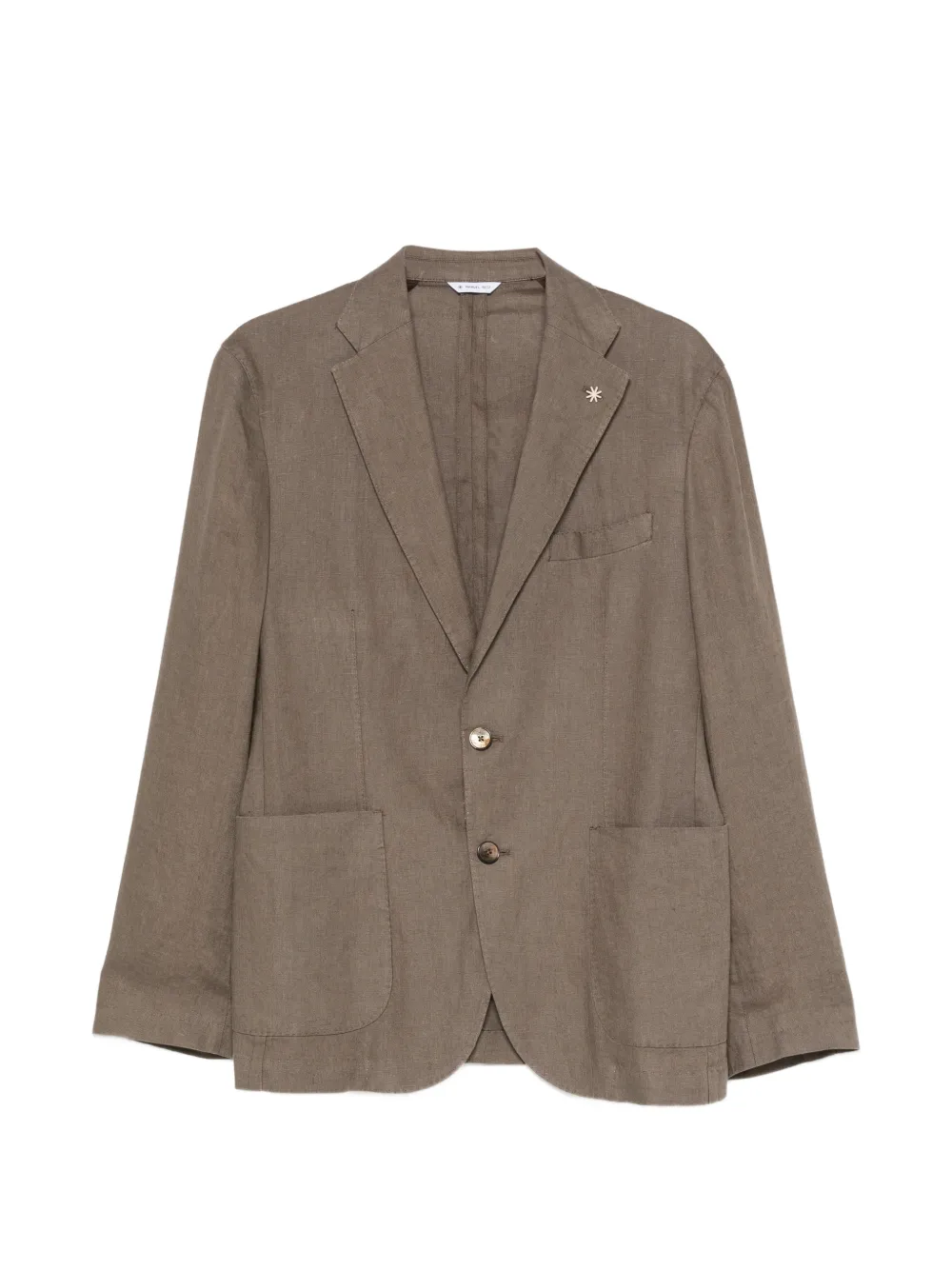 Manuel Ritz single-breasted linen suit - Marrone