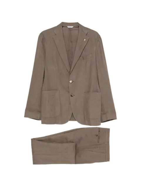 Manuel Ritz single-breasted patch-pocket suit