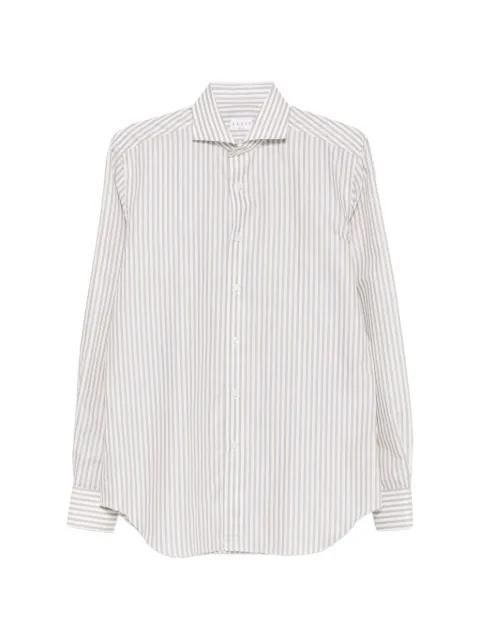 Xacus striped long-sleeve shirt