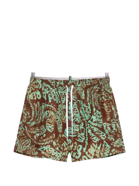 DSQUARED2 graffiti-print swim shorts
