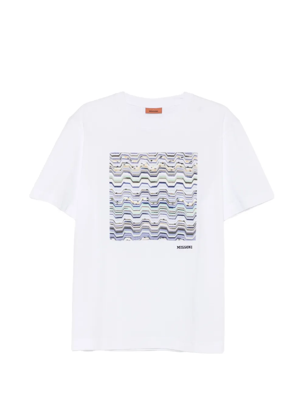 Missoni zigzag-embellishment T-shirt - Bianco