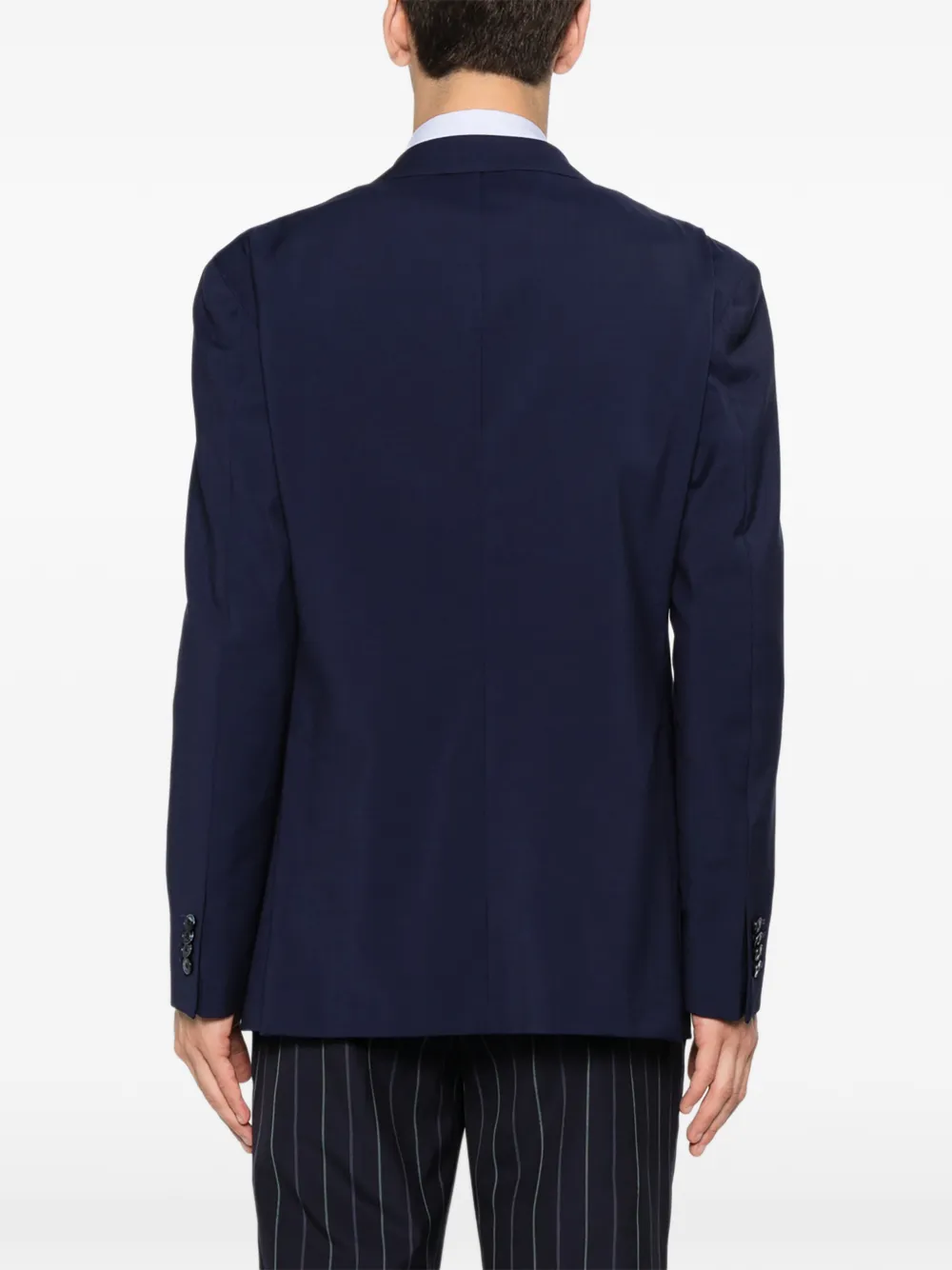 LUIGI BIANCHI MANTOVA Blazer met enkele rij knopen Blauw